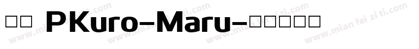 文鼎 PKuro-Maru字体转换